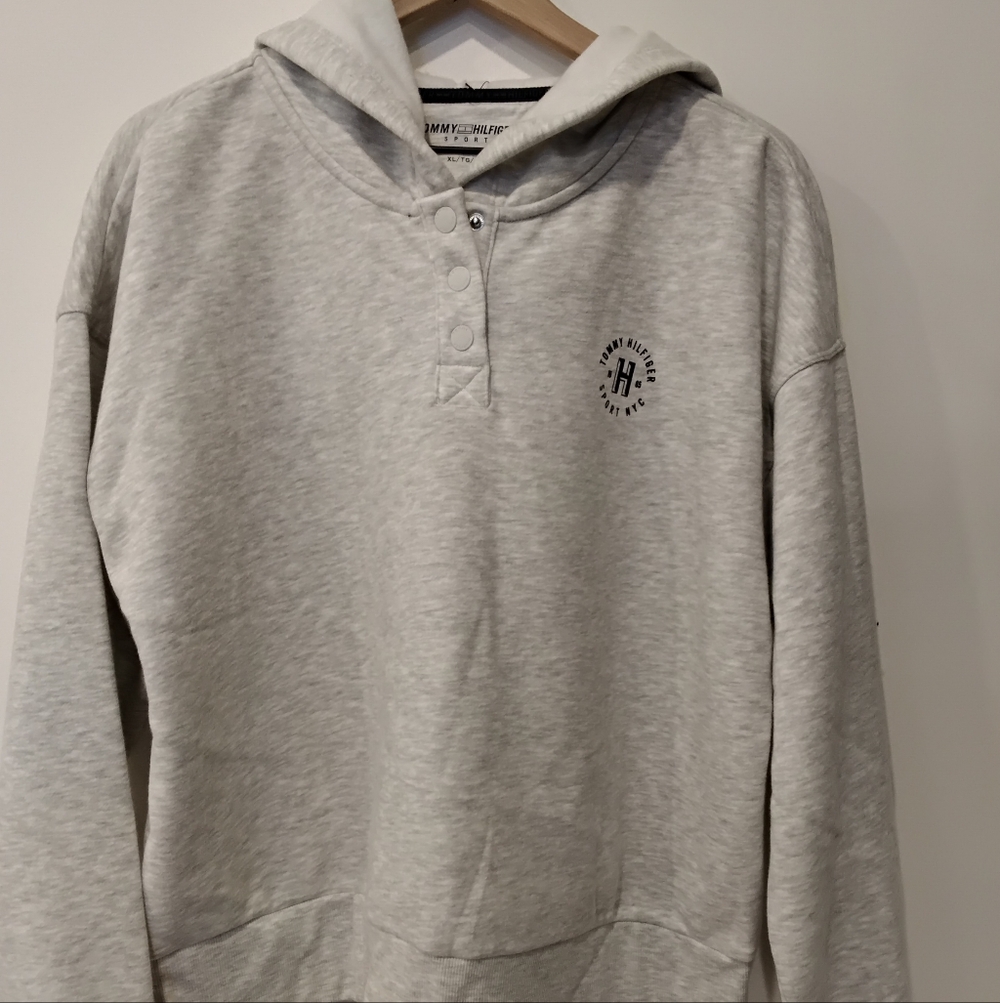 New! Women's Tommy Hilfiger Henley Hoodie Nwt